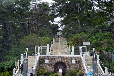 The Lourdes Grotto in Baguio City .